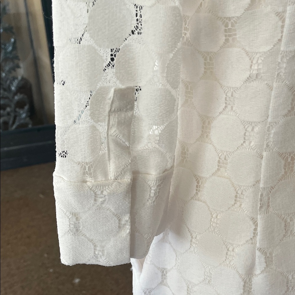 Adrianna Papell White Textured Dress - Picture 4 of 9